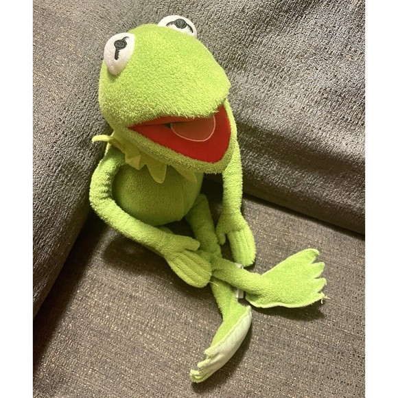 Disney Store KERMIT The FROG 18"   Stuffed Animal MUPPETS Plush Sesame Street - Picture 4 of 5